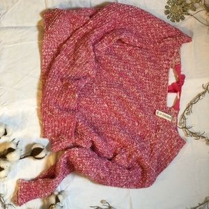 Pink semi cropped sweater